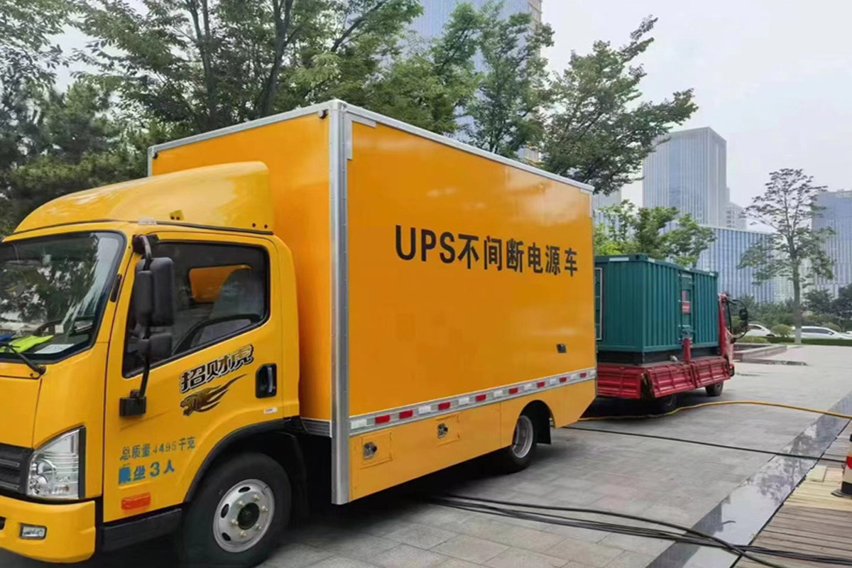 庆元发电机租赁施工现场